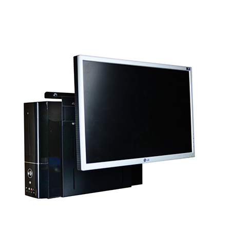 Vægmonteret skærmarm med tastaturbakke - 5F010001-B01